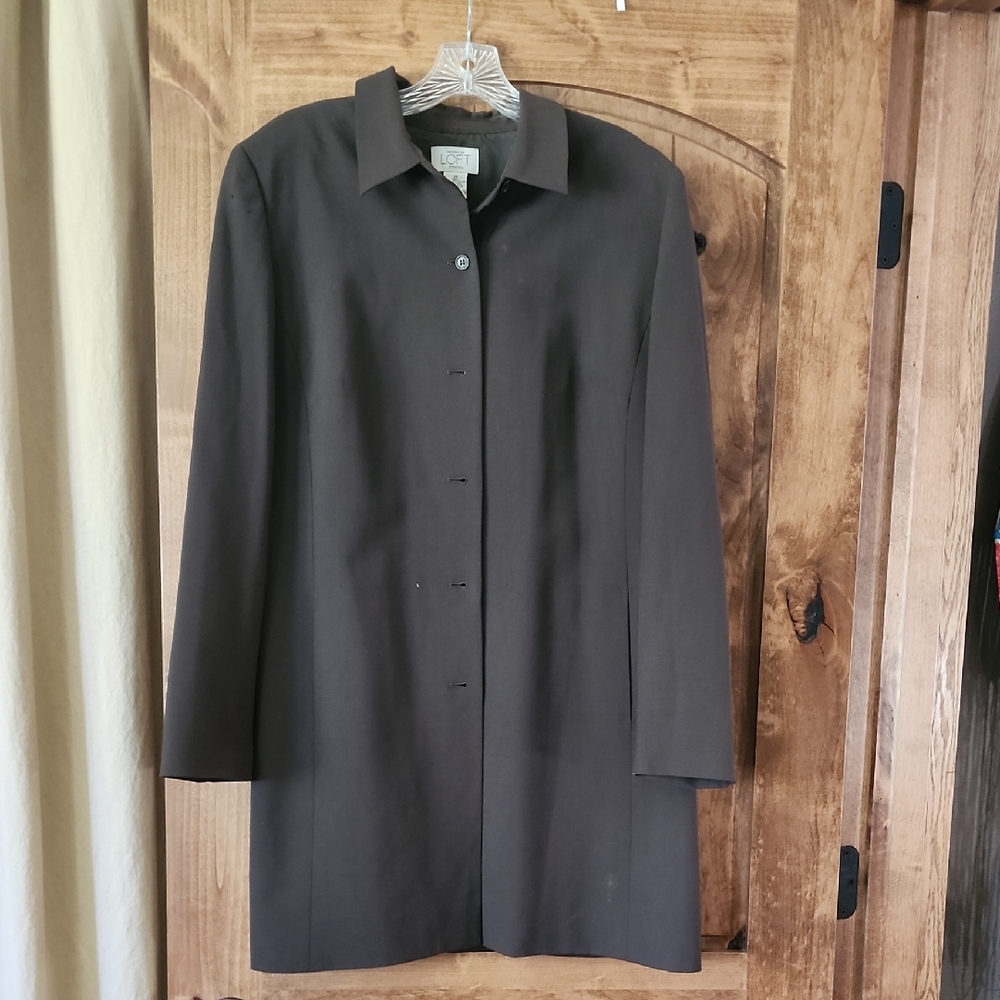 Loft Brown Blazer Tailored Versatile Design - image 1